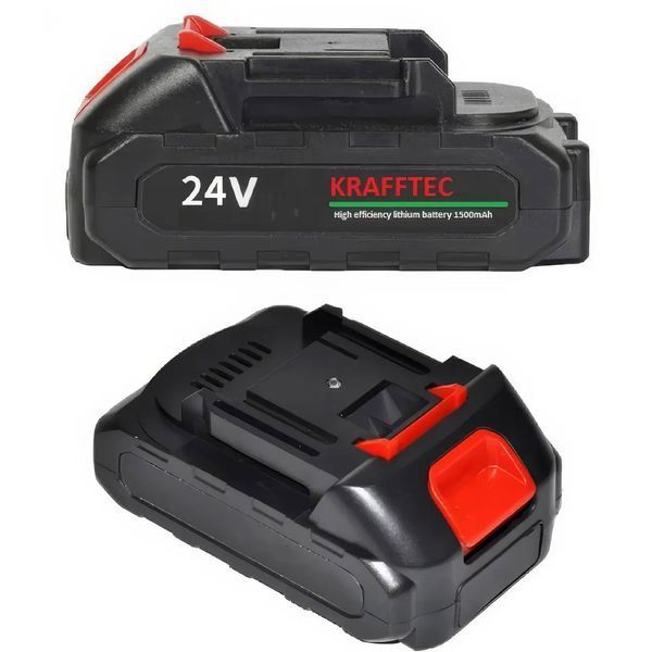 Літій-іонний акумулятор KRAFFTEC 24V 1500mAh для електроінструментів, Акумулятори для дриля шуруповерта ws55417 фото