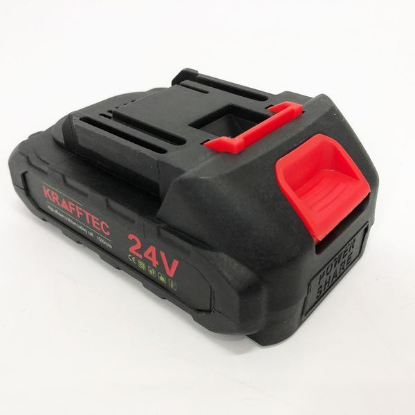 Літій-іонний акумулятор KRAFFTEC 24V 1500mAh для електроінструментів, Акумулятори для дриля шуруповерта ws55417 фото