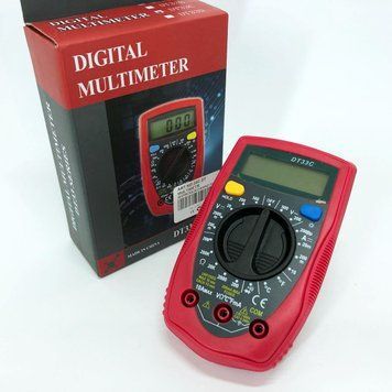 Цифровий Мультиметр 33 C DT DIGITAL мультитестер тестер, електронний мультиметр, професійний тестер ws95988 фото