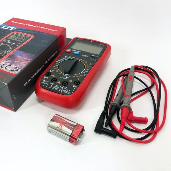 Мультиметр цифровий Digital UT 61 професійний вольтметр тестер, якісний мультиметр, цифровий ws86726 фото