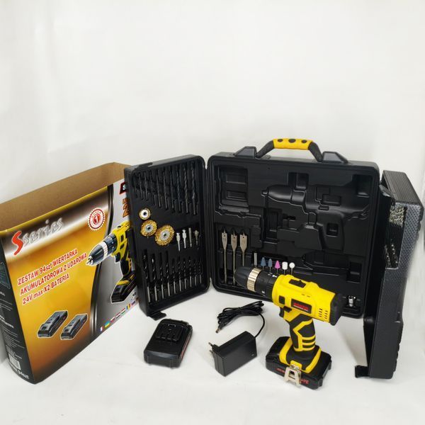 Портативний акумуляторний шуруповерт Boxer SR-041 24В ws96144 фото