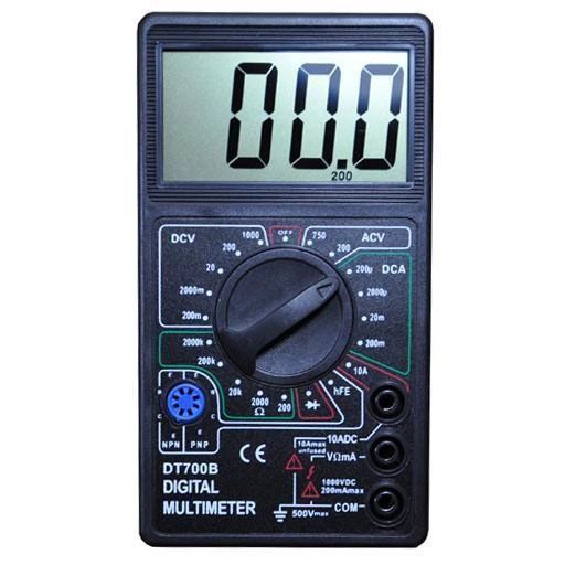 Цифровий мультиметр Digital DT700B з великим дисплеєм, тестер для вимірювання напруги, якісний ws72197 фото