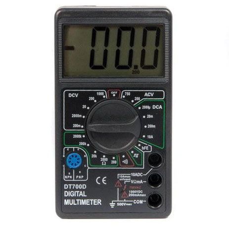 Цифровий мультиметр Digital Tech DT700D великий дисплей (зі звуком), мультиметр із захистом ws28459 фото