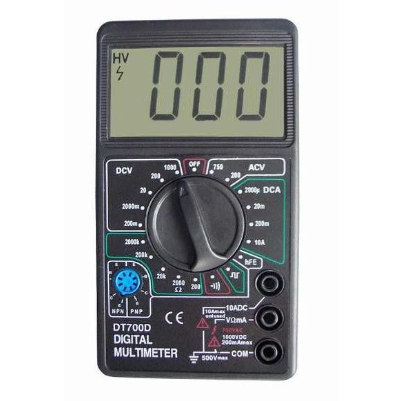 Цифровий мультиметр Digital Tech DT700D великий дисплей (зі звуком), мультиметр із захистом ws28459 фото