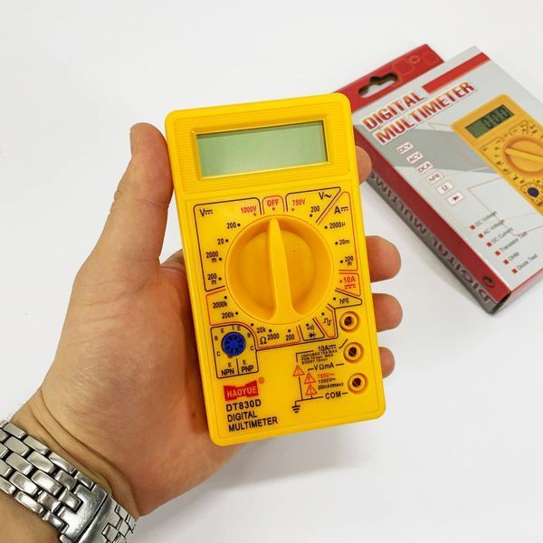 Мультиметр HAOYUE DT830D yellow ws34768 фото