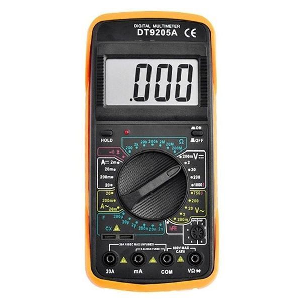Мультиметр цифровий тестер Digital Multimeter DT9205A зі звуком, для автомобіля, гарний мультиметр ws38367 фото