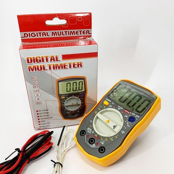 Мультиметр HAOYUE DT-33C Вимірювання: V (AC/DC), A (AC/DC), &Omega;, hFE, дзвінки. Data Hold, тест діодів ws24543 фото