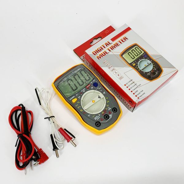 Мультиметр HAOYUE DT-33C Вимірювання: V (AC/DC), A (AC/DC), &Omega;, hFE, дзвінки. Data Hold, тест діодів ws24543 фото
