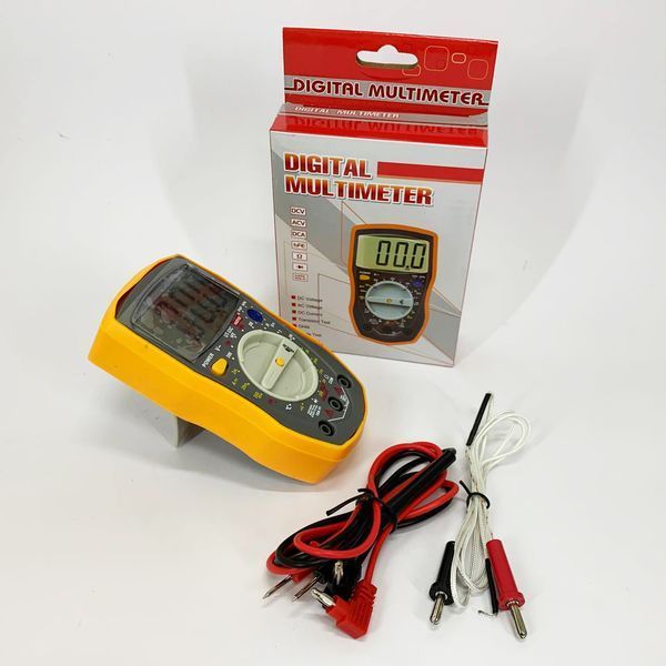 Мультиметр HAOYUE DT-33C Вимірювання: V (AC/DC), A (AC/DC), &Omega;, hFE, дзвінки. Data Hold, тест діодів ws24543 фото